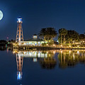 Full Moon over Lake Sumter Landing #2